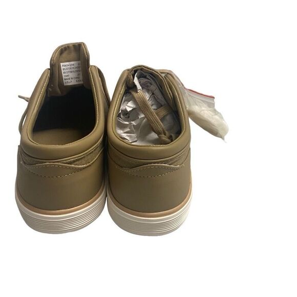 RALPH LAUREN Polo Faxon Low Brown Washed Twill Men’s Sneakers Lace Up Size 11.5D - Picture 2 of 12